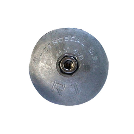 TECNOSEAL Tecnoseal R1 Rudder Anode - Zinc - 1-7/8" Diameter R1